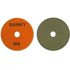 Гибкие полировальные круги Ф100 Спираль 2.4Т  SANKY #800 для  гранита и  мрамора арт. 16-27