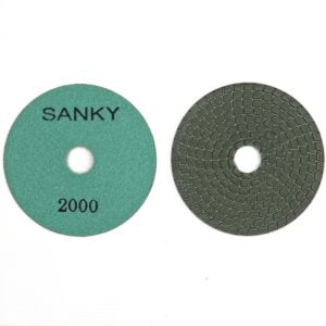 Гибкие полировальные круги Ф100 Спираль ЭКО 2.0Т  SANKY #2000 для  гранита и  мрамора арт. 16-56