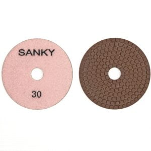 Гибкие полировальные круги Ф100 на основе меди 2.4Т  SANKY #30 для  гранита и  мрамора арт. 16-63