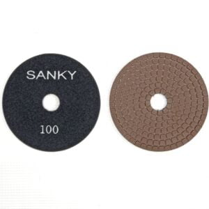 Гибкие полировальные круги Ф100 на основе меди 2.4Т  SANKY #100 для  гранита и  мрамора арт. 16-65