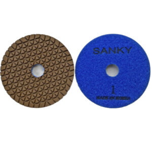 Гибкие полировальные круги Ф100 5-переходов SE 2.4Т SANKY #1 для  гранита и  мрамора арт. 16-111
