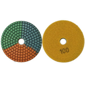 Гибкие полировальные круги Ф100 ЭКО 2.4Т 3 COLOR #100 для  гранита и  мрамора арт. 16-031
